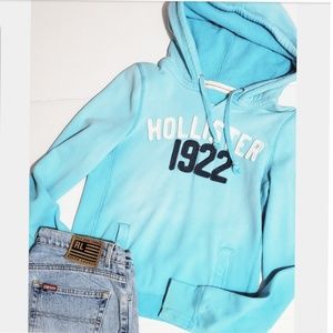 Hollister pull on sweater hoodie blue sweatshirt